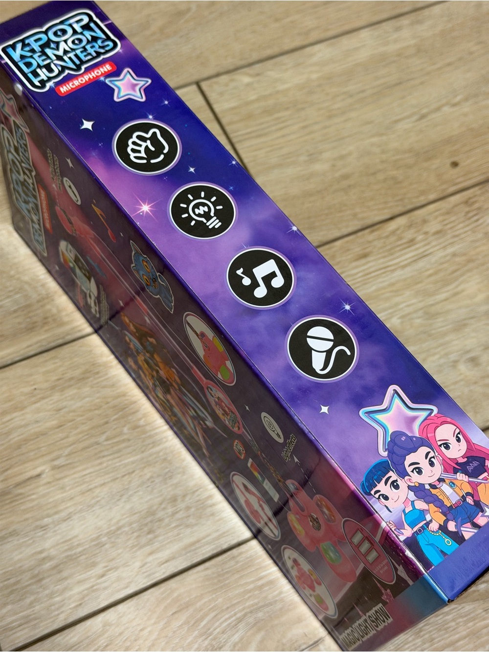 K-Pop Demon Hunters Kids Karaoke Microphone Stand Toy Set – New - Picture 3 of 6